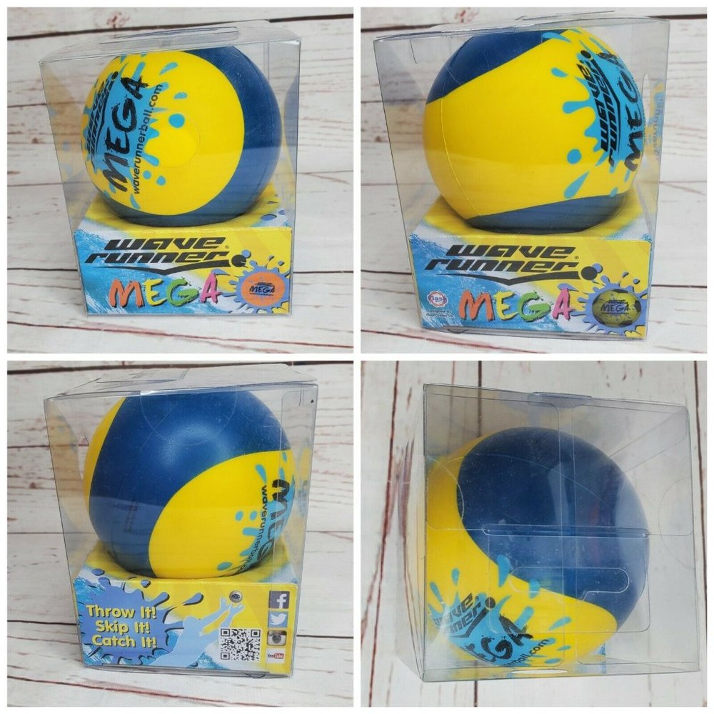 Wave Runner Blue/Yellow MEGA Ball